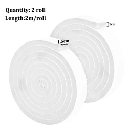 Dual Roll Insulating Foam Tape for Windows and Doors - Soundproof & Weatherproof Sealant Strips (White 1.5cm)