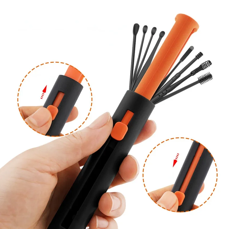 Ear Picking Tools Set Professional Ear Picking Tools High-End Luminous Ear Pulling God Push-Pull Bucket Set 2
