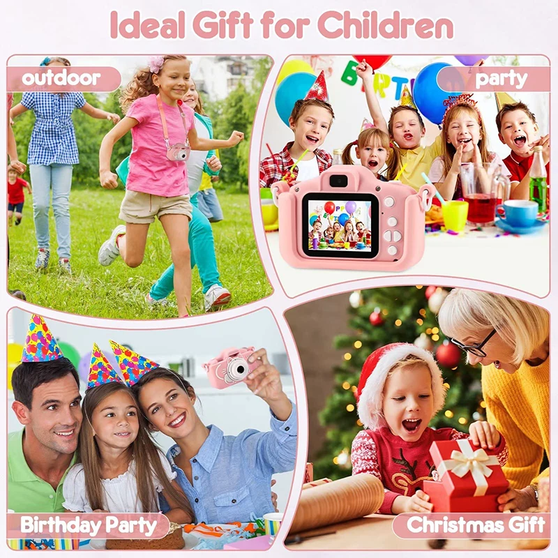 Kids Camera Toys 2000W Pixel HD Digital Video Camera Mini SLR Selfie Toy Game Educational For Children Christmas Birthday Gifts