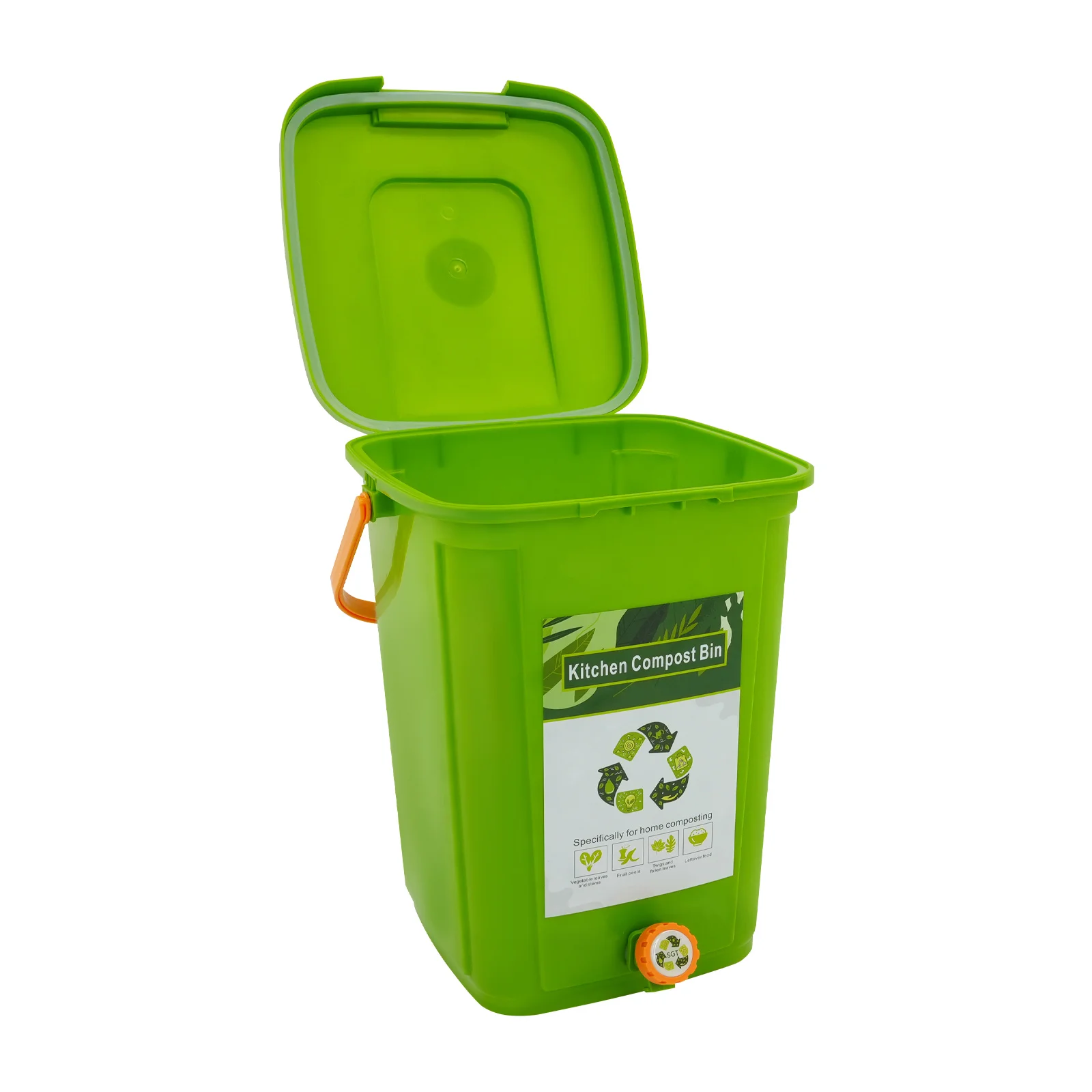 Compost Bins Kitchen Compost Bin Compost Container Large Capacity Compost Container Double Cover 10L/15L/20L