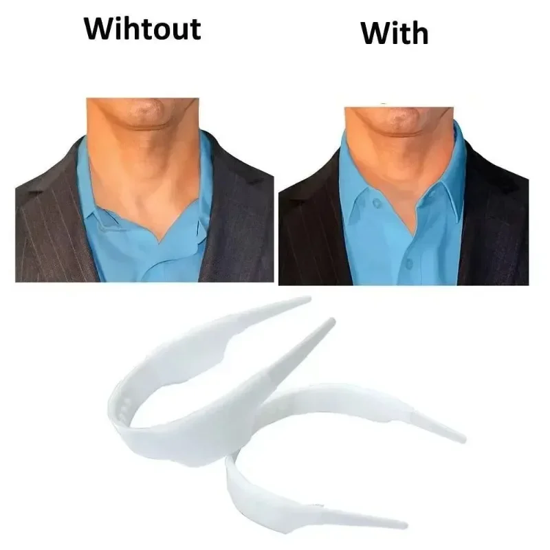 Shirt Collar Shaper Universal Shirt Collar Support T-Shirt Stand Collar Shaper Anti-roll Fixed Kit Clothes Accessory