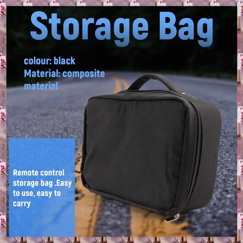 Universal Remote Control Storage Bag Transmitter Handbag Case Box For 1/8 1/10 RC Car Boat Tank Crawler TRX4 SCX10,Universa