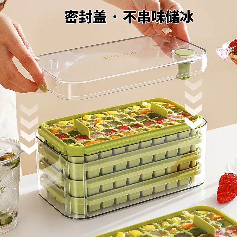 Large Capacity Ice Cube Mold Tray for Household Refrigerator
