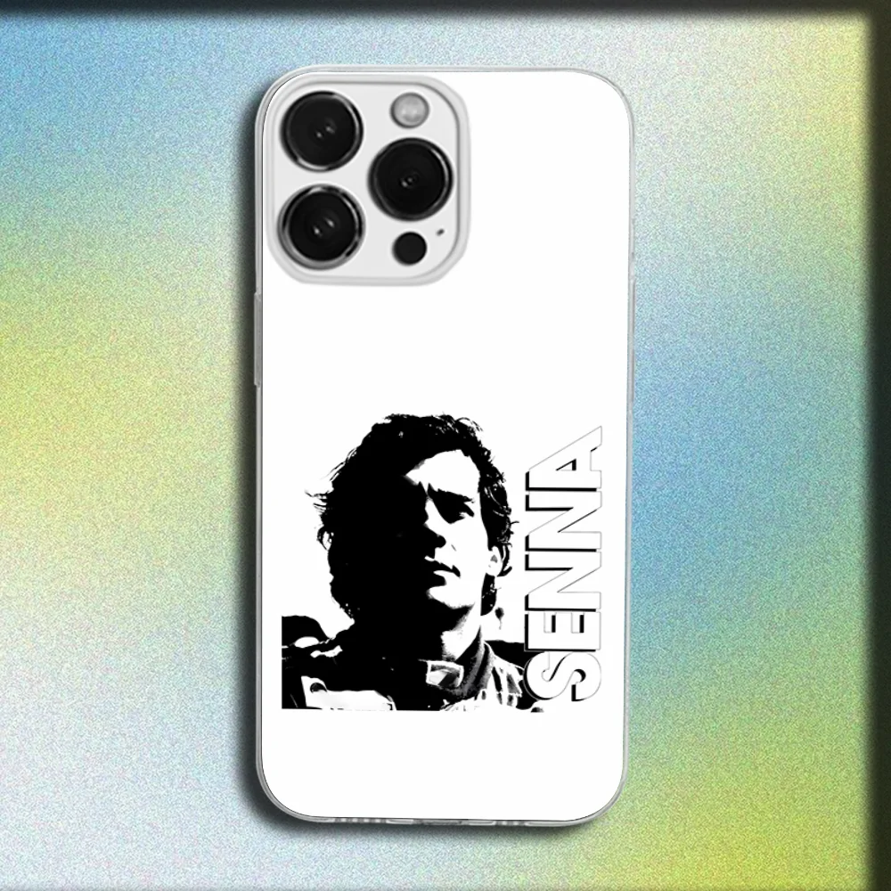 Ayrton Senna Transparent Soft Phone Case