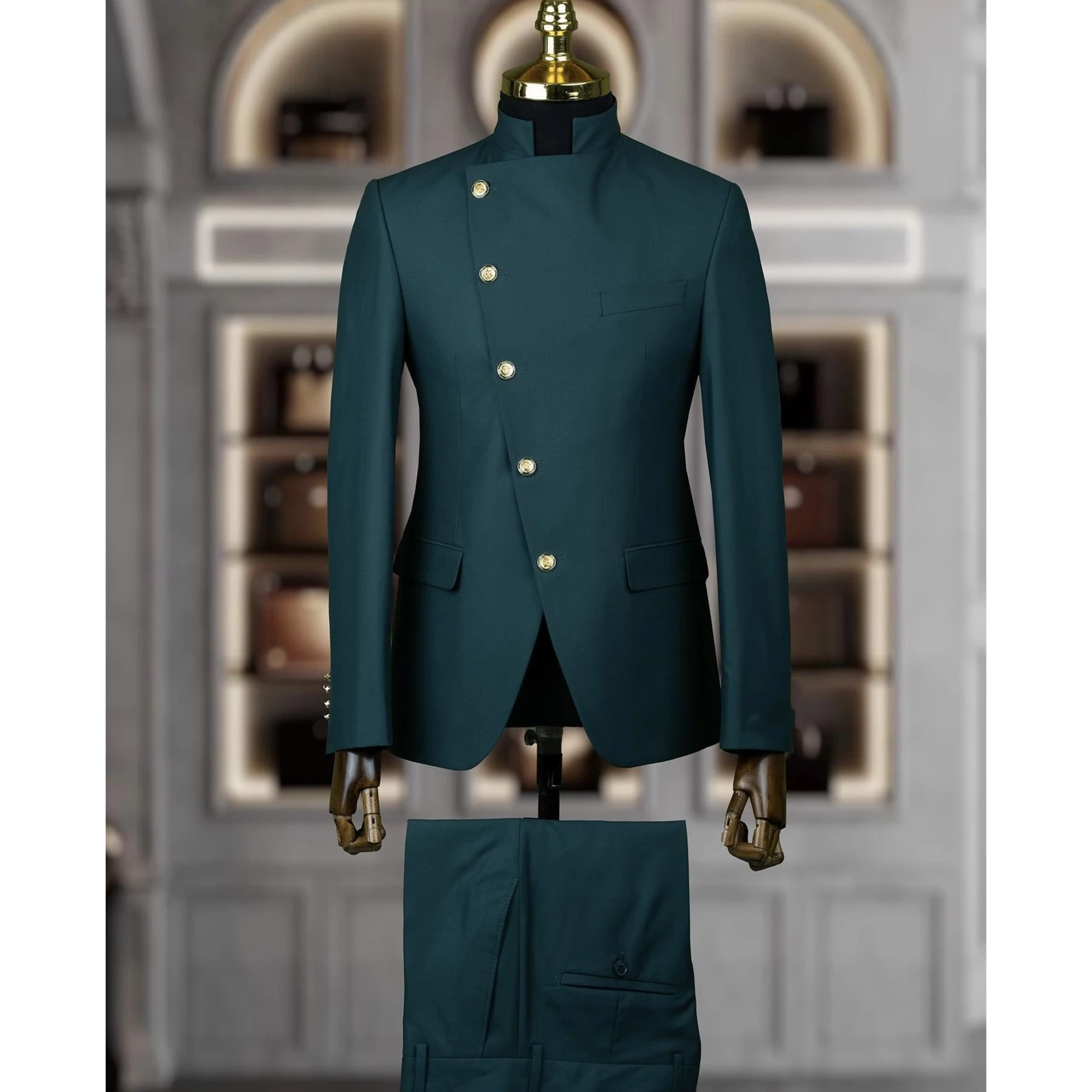 Casual Men Suits Single Breasetd Solid Color Terno Blazer Masculino Jacket Pants Two Piece Slim Fit Custom Made Ropa Hombre