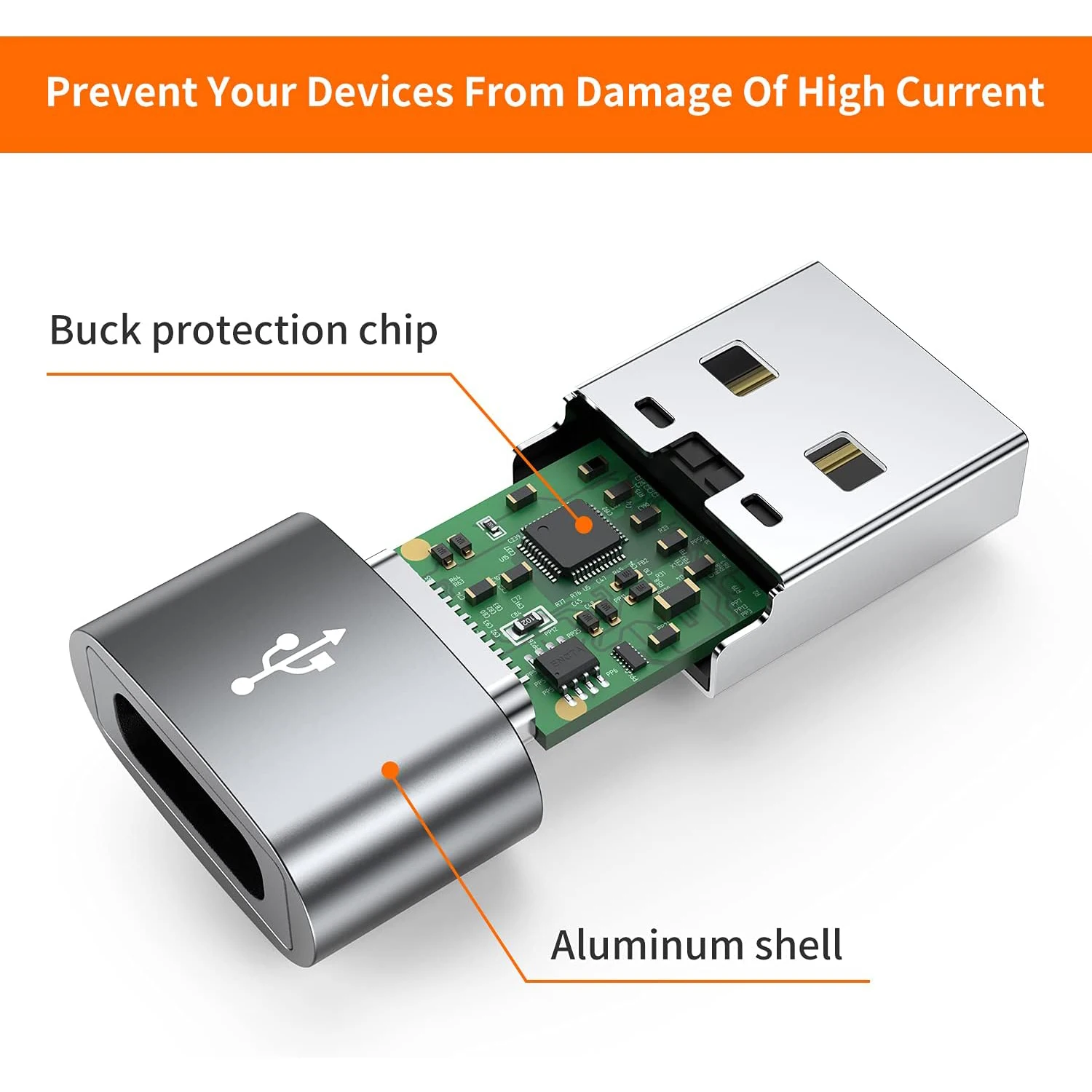 4Pcs USB-C 3.0 여성용-USB 남성용 어댑터 유형-C-USB-A 고속 충전 데이터 동기화 휴대폰, 노트북, 태블릿용 안정적인 연결
