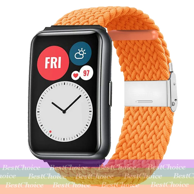 Nylon Braided Adjustable Watch Strap with Metal Connector