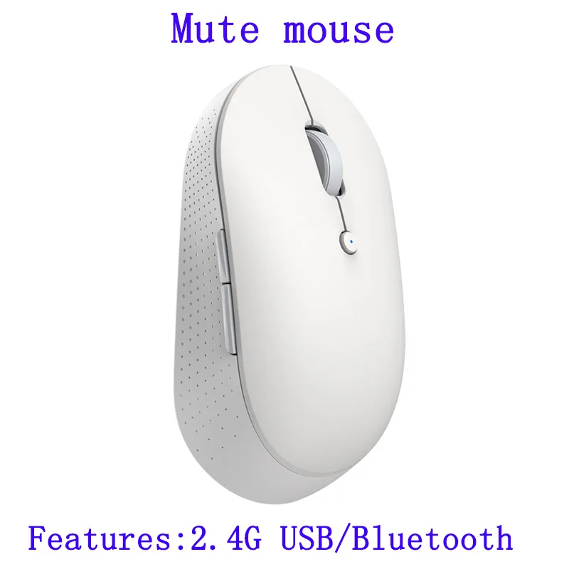 pc mouse Original Xiaomi Mijia Dual-Mode Wireless Mouse Silent Edition 2.4GHz and Bluetooth USB Connection Side button Mini Game Mouse gaming mouse for large hands Mice