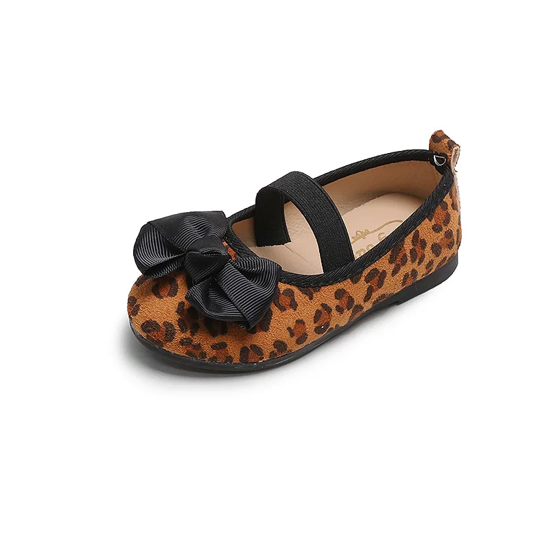 Bling Princess Shoes Fashion Spring Girls Shoes Flat Glitter Bowtie Children Flats Kids Shallow Baby Single Toddlers