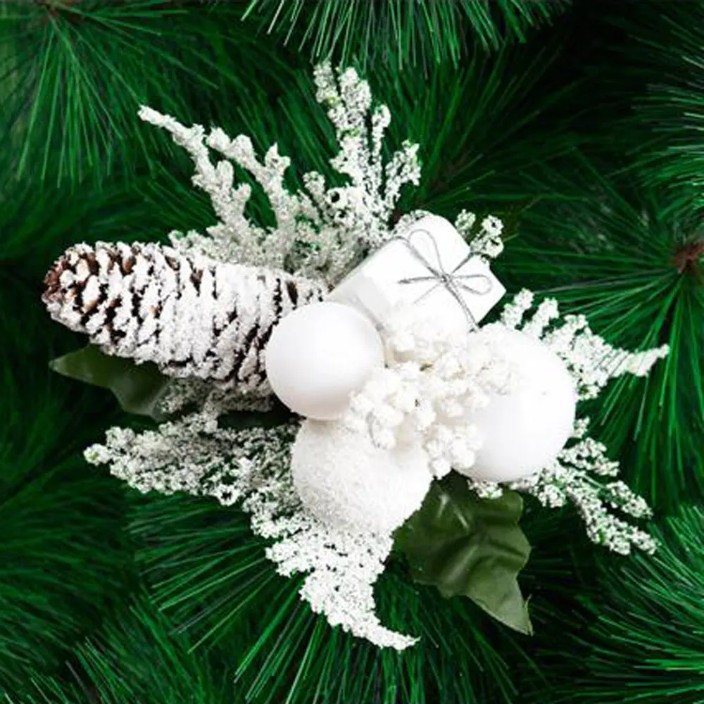 Christmas Tree Cutting Christmas Ball Pine Cone Simulation Decoration Christmas Party Decoration Supplies For Family Gathering