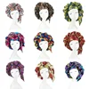 Extra Large African Pattern Print Satin Bonnet Women Night Sleep Cap Adjustable Wide Band Elastic Head Wrap Hair Bonnet Hat 6