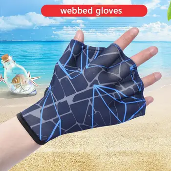 Unisex Swimming Webbed Gloves – Breathable Hand Fins Flippers for Water Sports Training 1