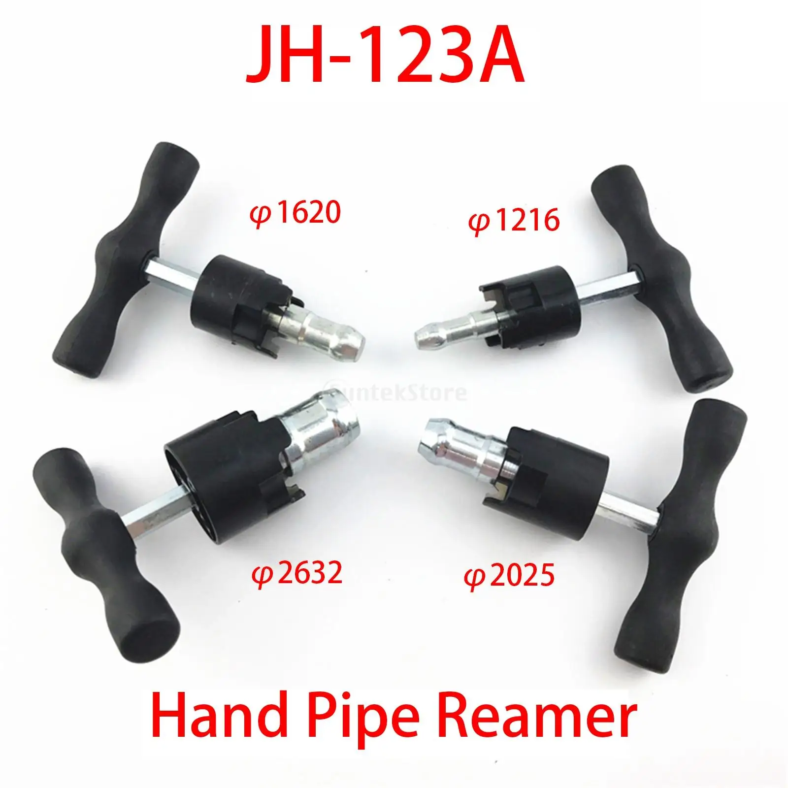 T-Calibrator Tool Accessory Whole Circle Hole Chamfer Tool Repair Internal and External Reamer Handle for Plastic Pipe Plumbing