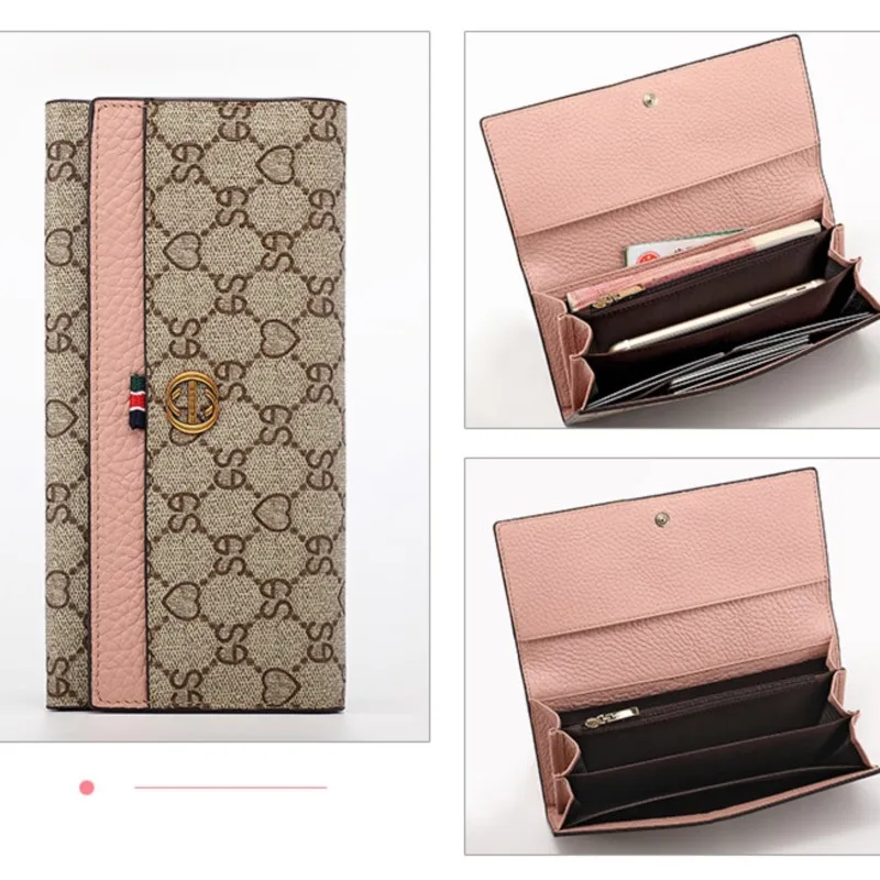Women's Wallet 2024 New Fashion Wallet Long Design Large Capacity Luxury Wallet Multi functional Card Seat Clutch Handbag 7-5