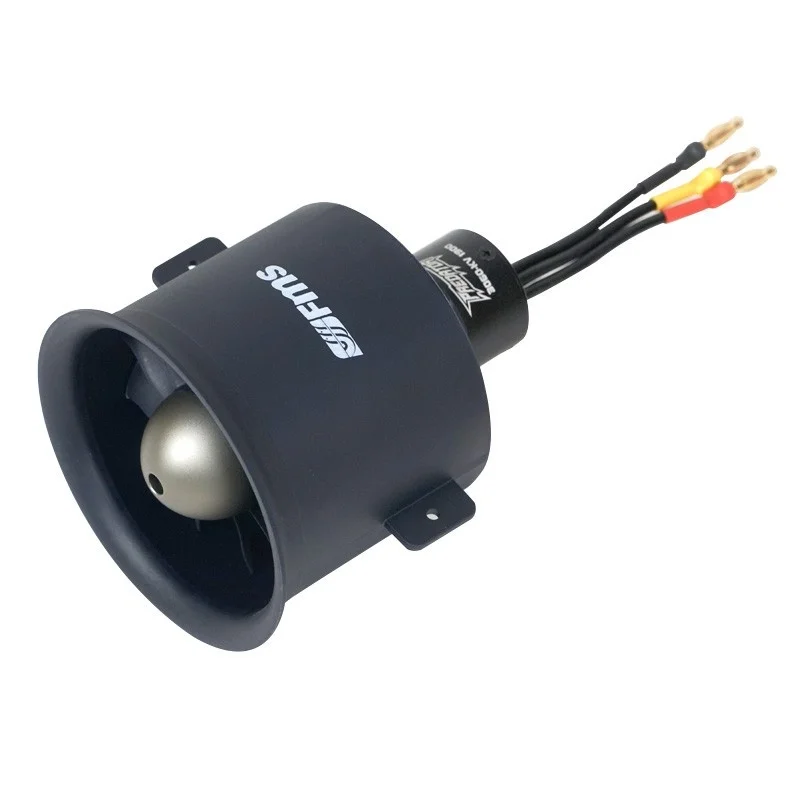 Vue éclatée montrant le moteur 3060 KV1600 et le carénage du kit EDF 70mm 12 pales FMS