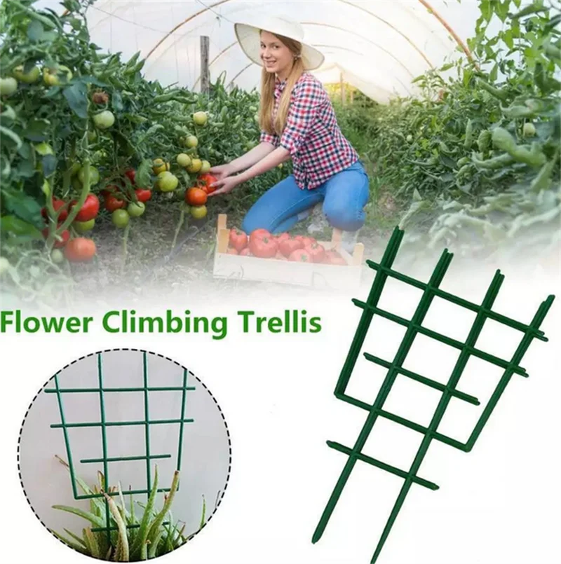 

1pc DIY Agriculture Plastic Plant Support Frame Pot Bracket Shelf Climbing Flower Fixed Plant Growth For Garden Vines Fastener