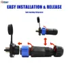 Trolling Motor Plug Receptacle Set,12V 24V 36V 48V Trolling Motor Plug,Waterproof Marine Boat DC Power Connector 6