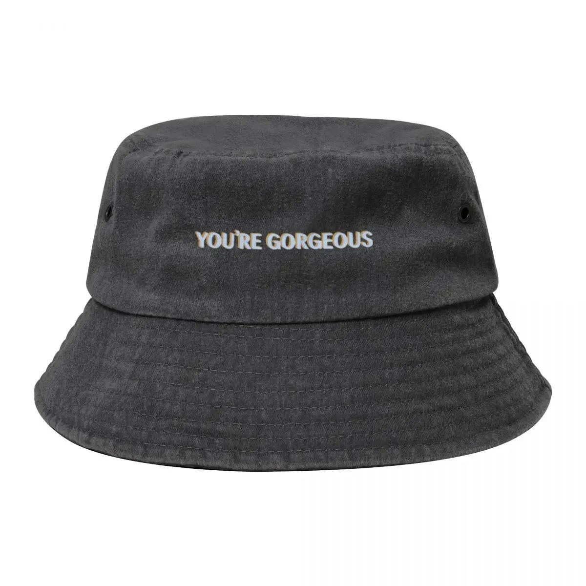 

Youre Gorgeous Racerback Cowboy Denim Fisherman Hat With Printing