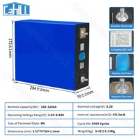 Grade A 8000+ cycle 320ah LiFePO4 batterie 3.2v phosphate de fer Lithium batterie rechargeable pour DIY 12V 24V 48v maison stockage d'énergie RV solaire batterie de camping en stock dans l'UE 5