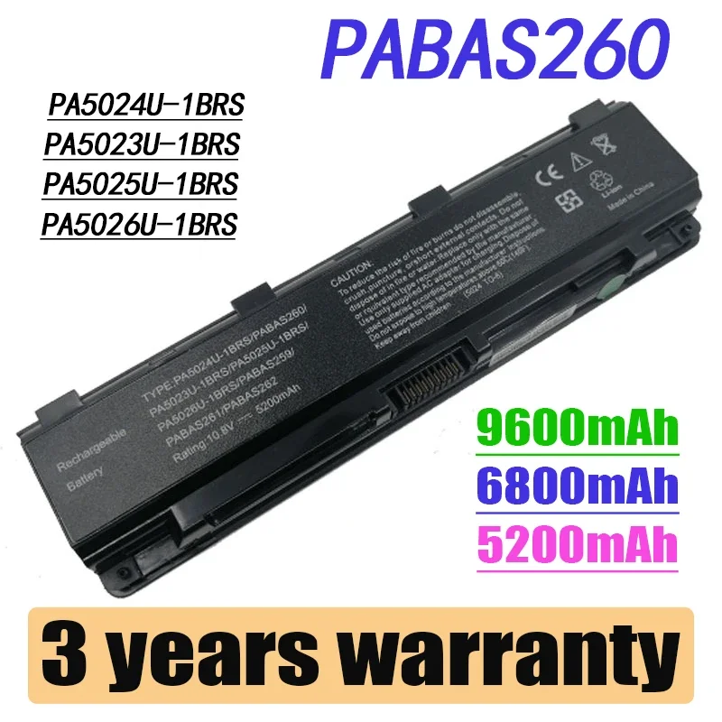 

Laptop Battery for Toshiba Satellite PA5024U-1BRS 5024 5023 C850 C855D PA5023U-1BRS PA5024 PA5023 PA5024U