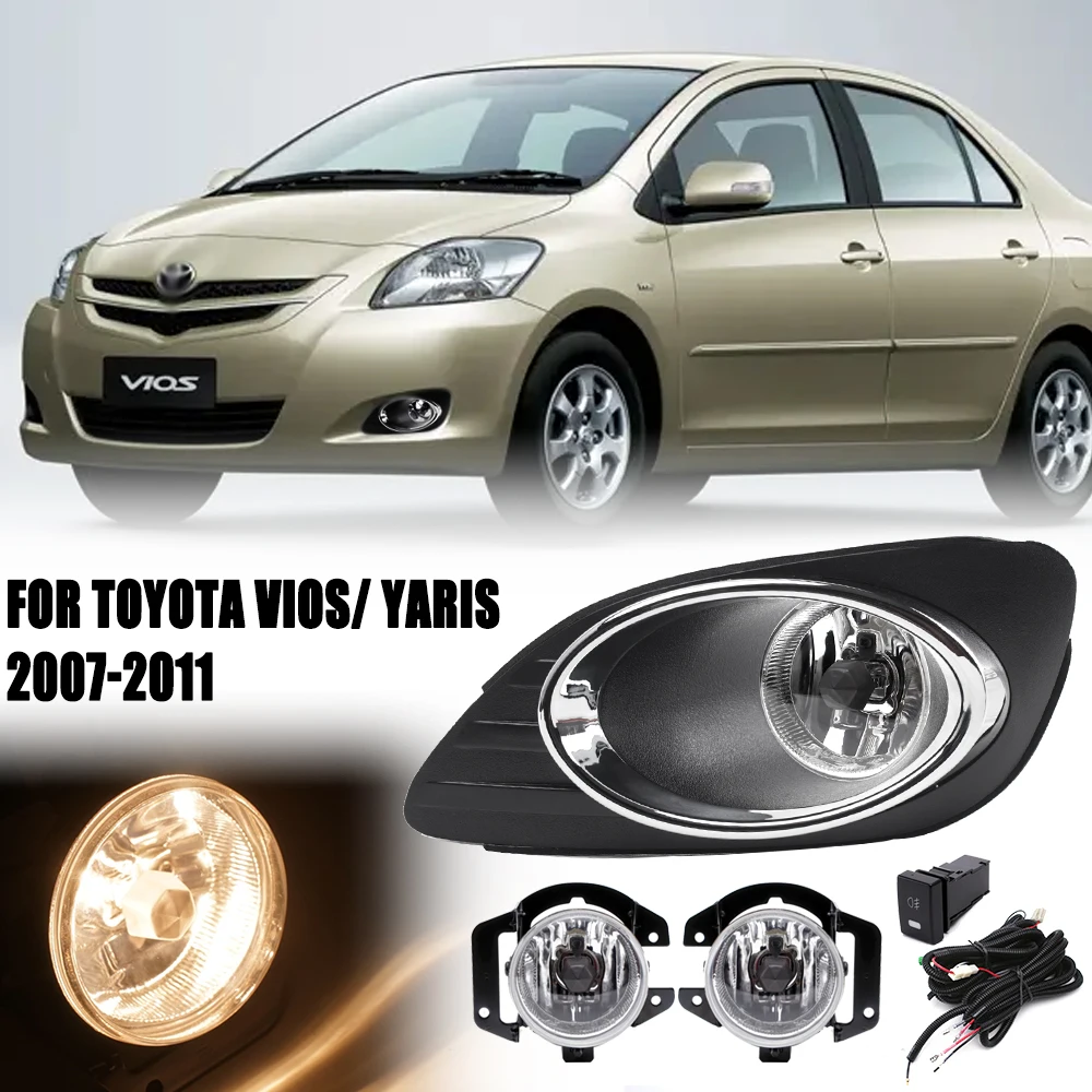 FOR TOYOTA VIOS 2007-2011 / YARIS 2008-2011 ORIGINAL OEM FOG LAMP WITH SWITCH WIRERING 1