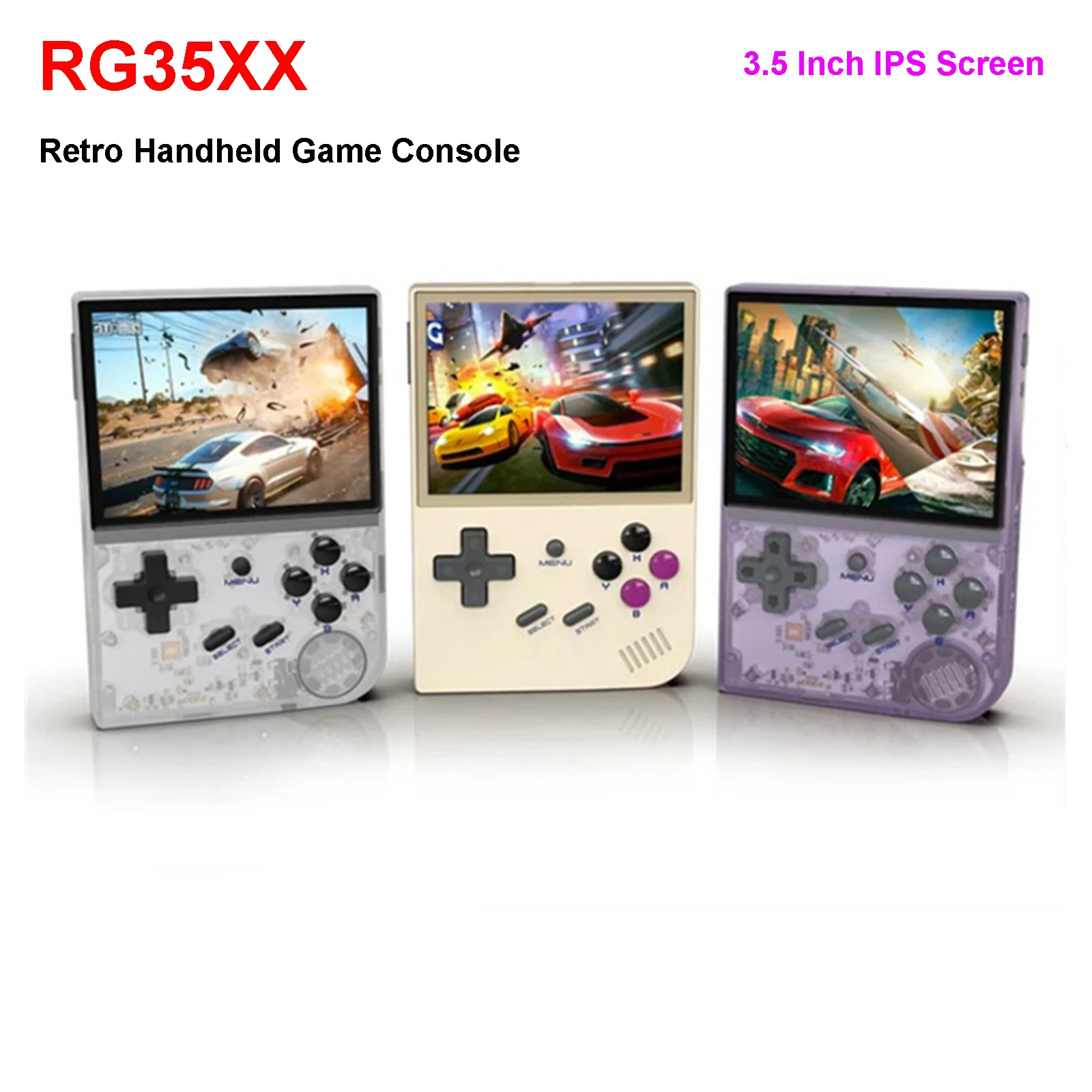 

ANBERNIC RG35XX Retro Handheld Game Console 3.5 Inch IPS Screen Linux System Mini Portable Pocket Video Player 64G 5000+ Games