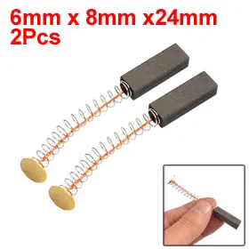 2Pc 6x8x24mm Motor Carbon Brush Replacement Parts Angle Grinder Carbon Brush Cutting Polishing Machine Power Tool Electric Tools