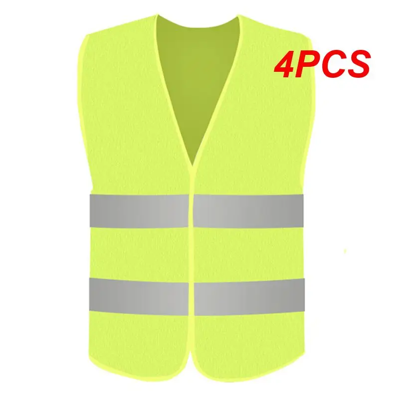 4PCS High Visibility Car Reflective Safety Ves Strip Vest Reflective Strip Vest Car Emergency Fluorescent