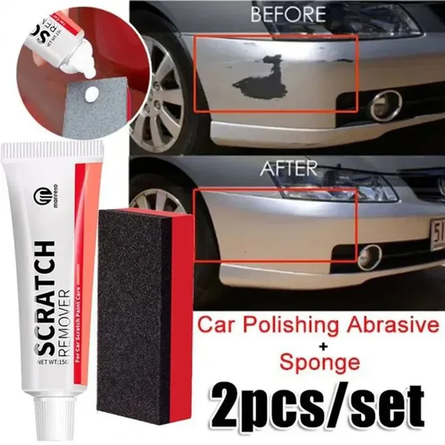 Dissolvant de rayures de voiture, outils d'entretien de la peinture, dissolvant de peinture, réparation des rayures, polissage, corps automobile, composé de meulage, avertissement anti-rayures 1