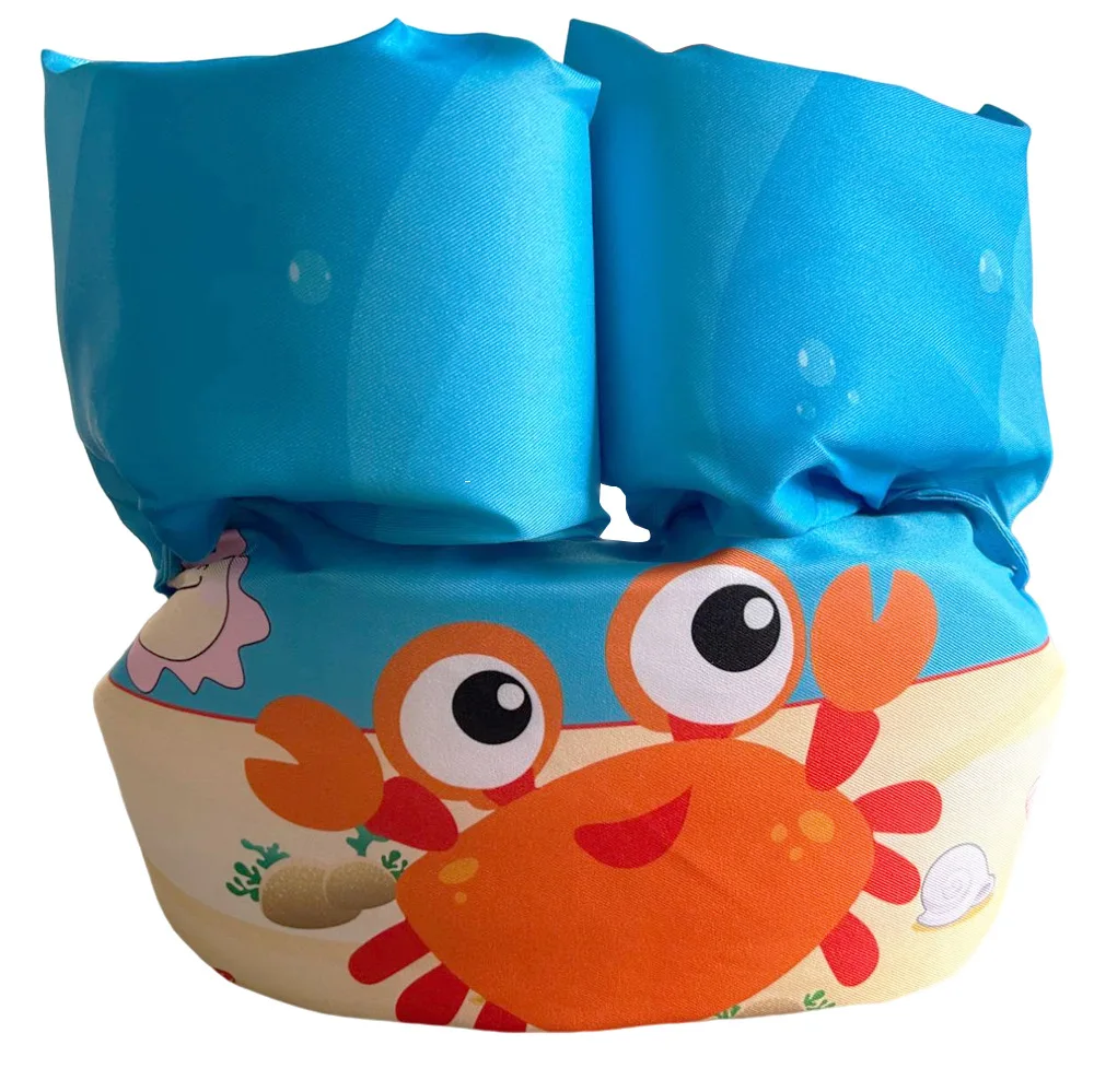 Cartoon Baby Swim Float with Arm Sleeves - Adjustable Foam Safety Life Jacket
