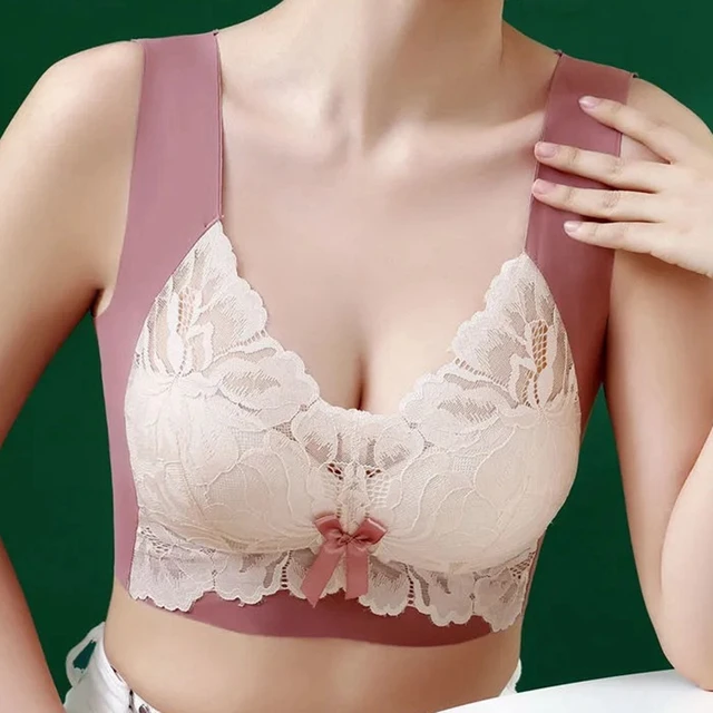 Seamless Bra Big Breasts Show Small Thin Section Fat Girl Vest