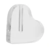 Love Flower Arrangement Base Fake Rose Display Heart Shape Holder Container Single Shelf Acrylic 1