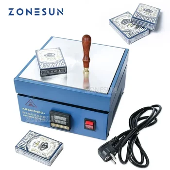 ZONESUN 850W Cellophane Sealer Cigarette Perfume Playing Card Poker Comestics BOPP Film Wrapping Machine Sealing Machine 1
