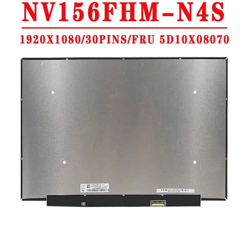 Nv156Fhm N4S Nv156Fhm-N4S 15.6 Pollici 1920 X1080Ips 30Pin Edp Lcd Per Lenovo Thinkbook 15 G2 G4 T15 Gen 2 Ideapad 1 3 5 E15 Gen 2