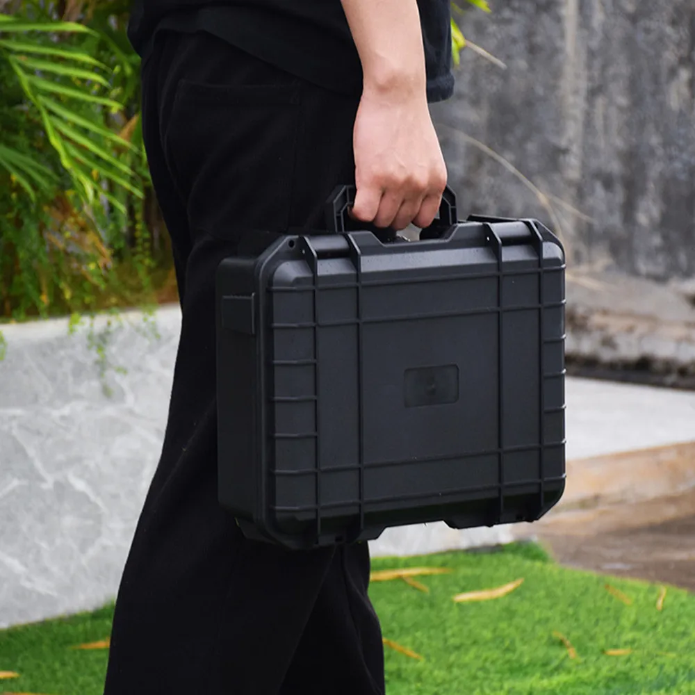 Tool case 1pc Waterproof Hard Carry Case Bag Tool Case Pre-cut Sponge Storage Box Safety Protector Organizer Hardware Toolbox Impact