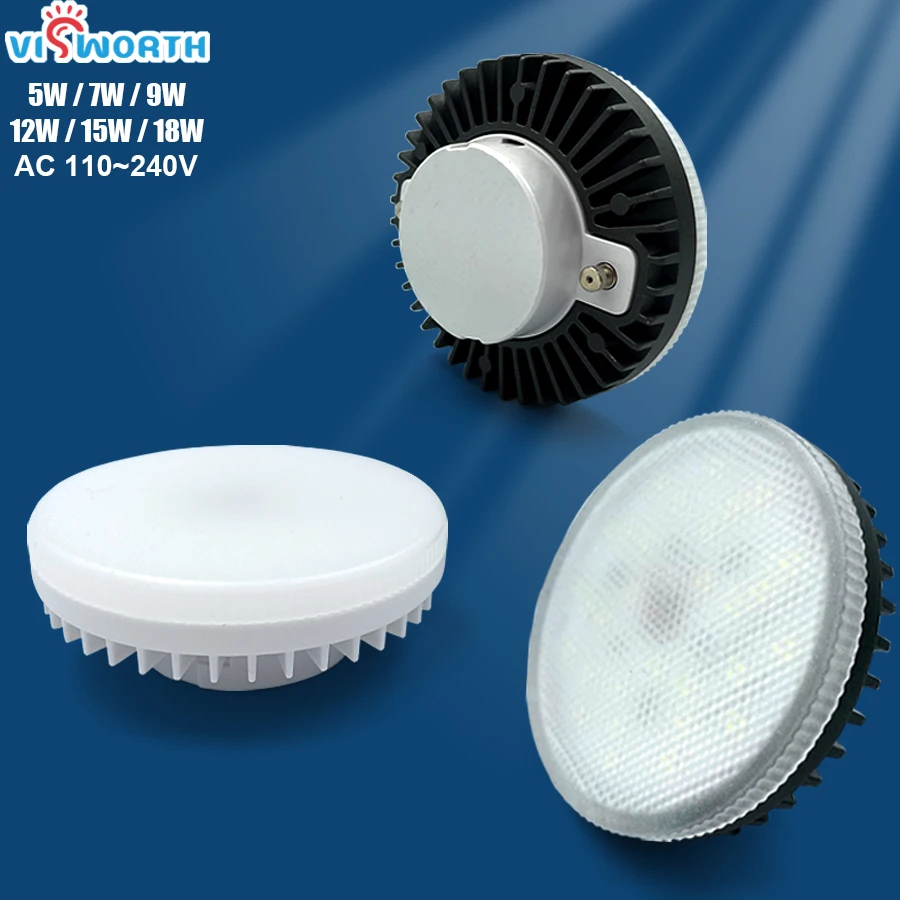 thumbnail image 1 of Lámpara empotrada de techo con luz LED regulable, foco de aluminio COB, 5 W, 7 W, 10 W, 12 W, 15 W, 18 W, 20 W, 24 W, CA 110 V, 220 V, para el hogar, la oficina y la tienda, 1 of 4