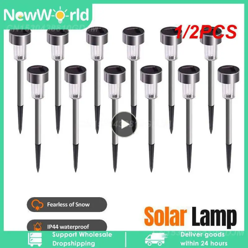 

1/2PCS 12Pack Solar Garden Light Outdoor Solar Powered Lamp Lanter Waterproof Landscape Lighting For Pathway Patio Yard Lawn