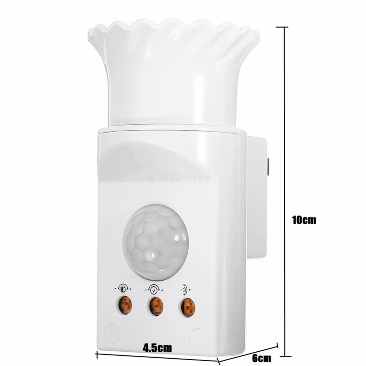 E27 Socket PIR Motion Sensor Lamp Holder Light Control Infrared Sensor Lamp Base Fitting 220V For LED Light Bulb Lighting