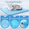 2025 New Dog Cooling Mat Summer Washable Portable Pet Coolings Pad For Dogs Cat Ice Silk Blanket Sofa Breathable Sleeping Mat 3
