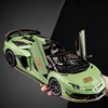 1:18 Lamborghinis Aventador SVJ63 Alloy Toy Car Model Wheel Steering Sound and Light Children's Toy Collectibles Birthday Gift 1