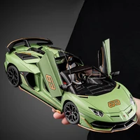 1:18 Lamborghinis Aventador SVJ63 Alloy Toy Car Model Wheel Steering Sound and Light Children's Toy Collectibles Birthday Gift 1
