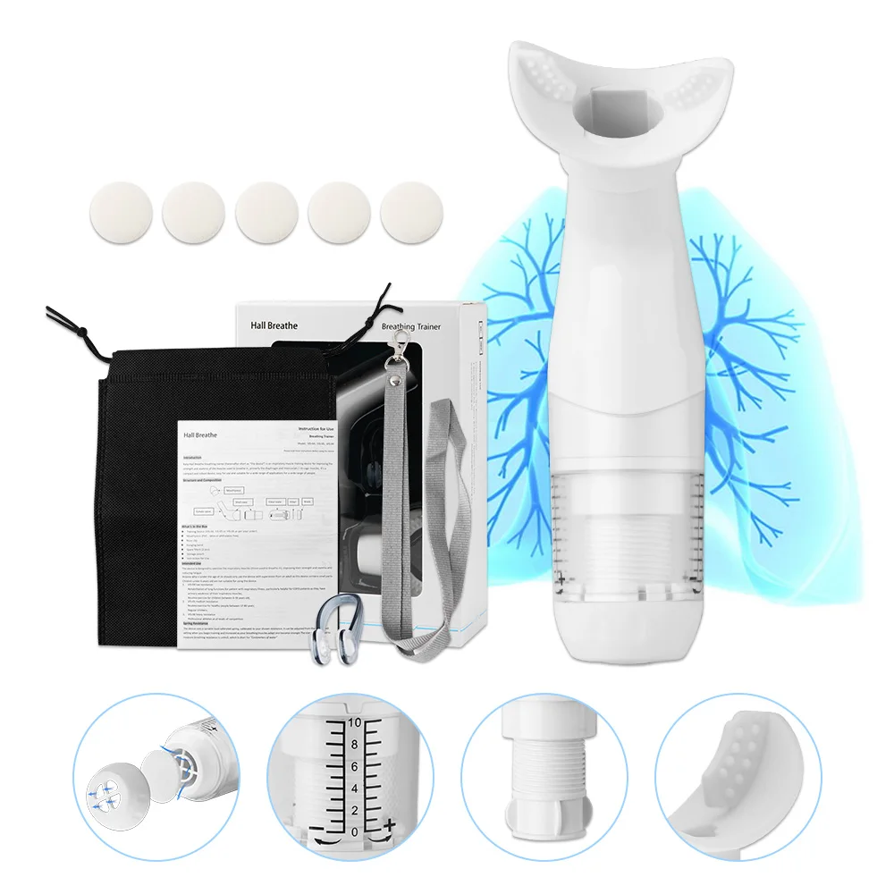Mucus Removal Device Lung Expander Breathing Exercise Respiratory Trainer Drug-Free OPEP Therapy Phlegm Remover Clear Relife