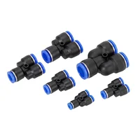 Plastic Pneumatic Connector Pipe Fitting Quick Push For Air Water Connecting PY PW 4 6mm 8mm 10mm 12mm Y Shape Hose Fittings 6