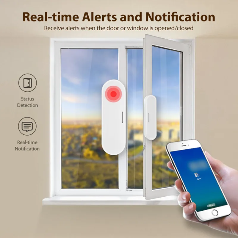 Tuya Matter Thread 도어 윈도우 센서 USB 전원 스마트 홈 무선 감지기 HomeKit Alexa Google Home SmartThings와 함께 작동