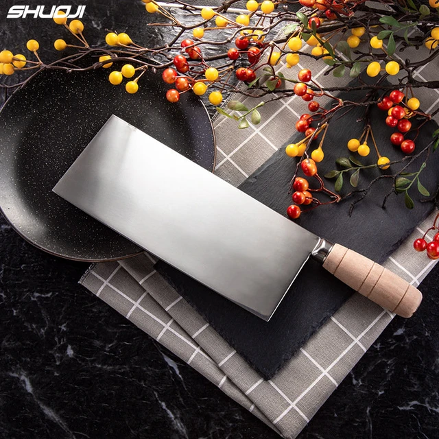 Shibazi Cleaver Knife Stainless Steel Kitchen Knives Sharp Chinese