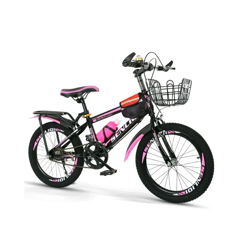 

6 Speed Children's Bicycles 18/20/22 Inches Bike with Rear Seat Storage Basket Kettle Suitable for Ages 6 To 13