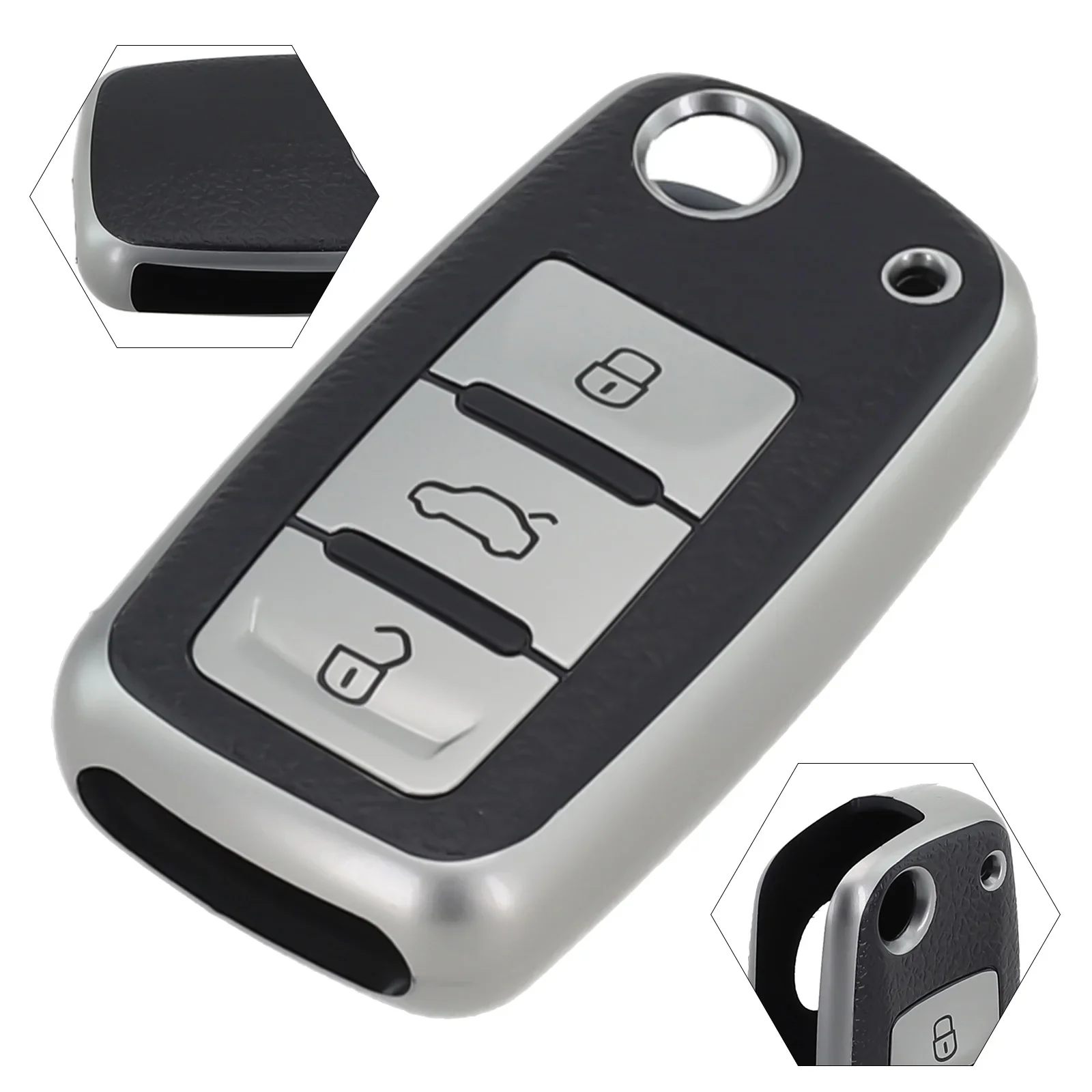 

Easy Installation For Golf Key Case Auto Accessories 4 Colors Good Compatibility High Reliability TPU Faux Leather