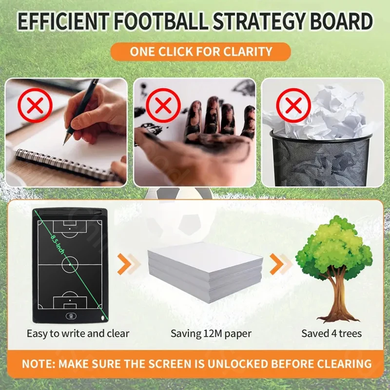 8.5 Inch LCD Football Basketball Coaching Tactical Tablet Soccer Coach Strategy Electronic Marker Board For Sports Training Gift