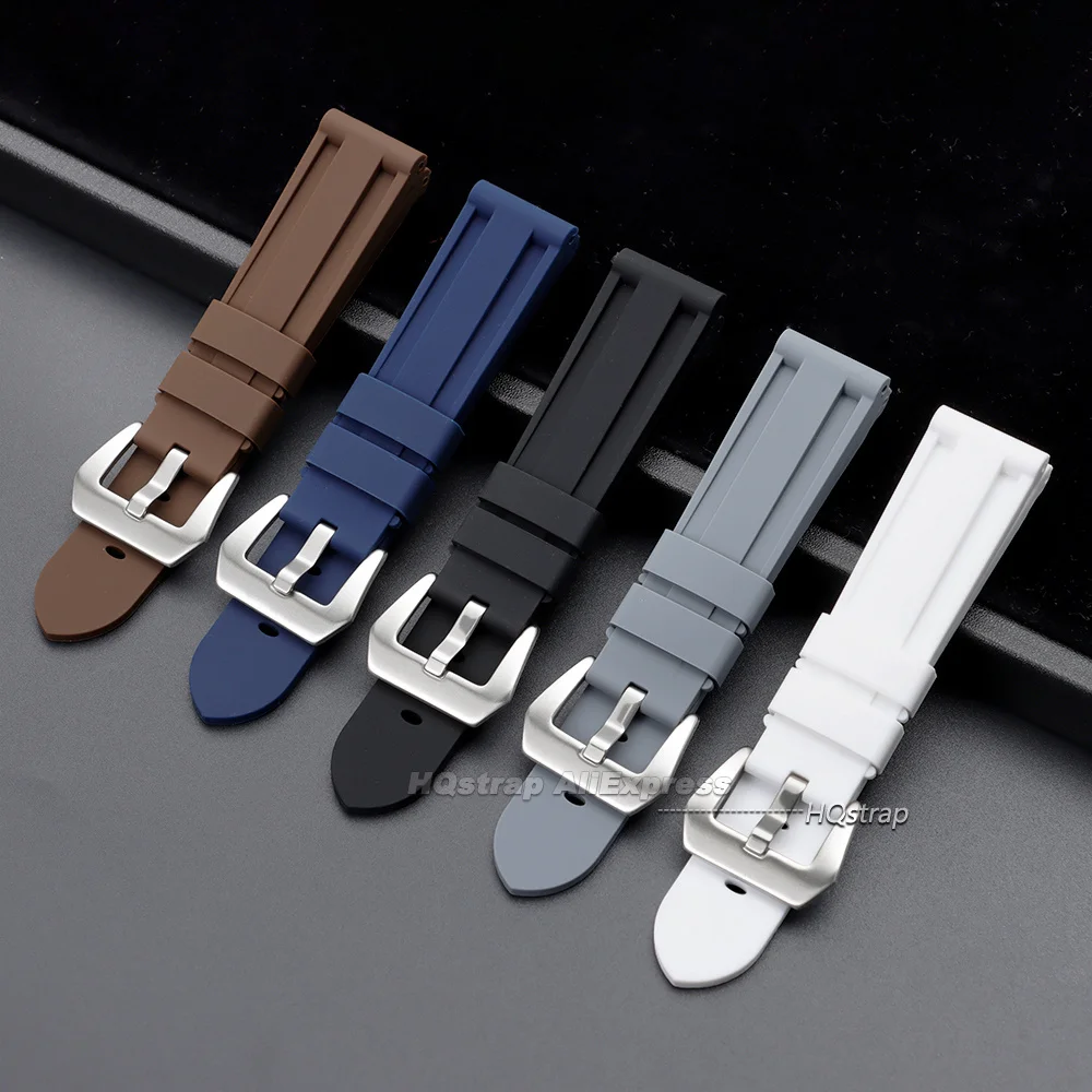 Premium Rubber Watch Strap - Soft Sport Silicone Wristband