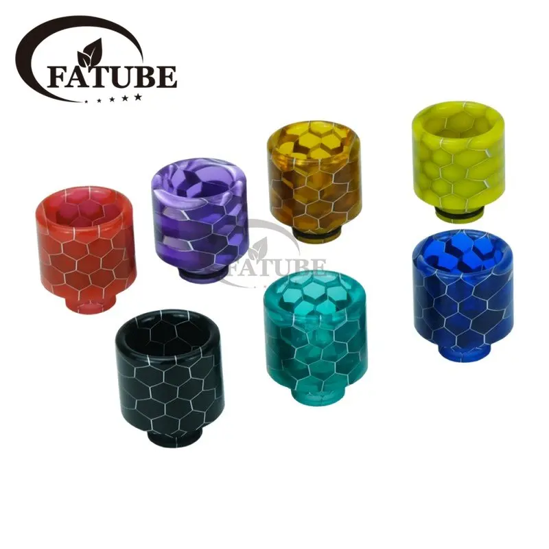 

1Pcs 510 Drip Tip Honeycomb Resin For Machine Tank Accessories Heating-Protect 7 Colors